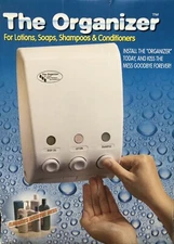 RV Bathroom Shower Soap shampoo conditioner dispenser organizer 3 bottle wall