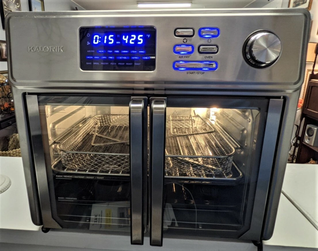 Kalorik MAXX 26 Quart Digital Air Fryer Oven Grill, Stainless