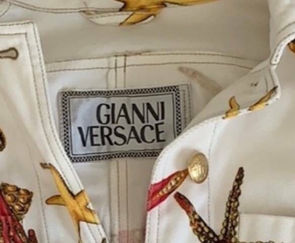 GIANNI VERSACE VINTAGE SEXY DENIM JACKET AND SKIRT SS 1992 SIZE It 40 image 7