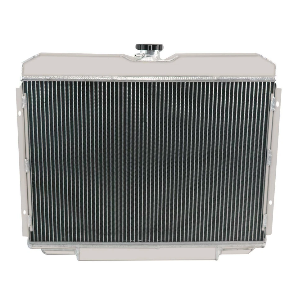 Radiador 4 linhas + ventilador de cobertura + relé para 1967-1970 Ford Mustang XR-7 V8 289 302/351 - Imagem 4 de 4