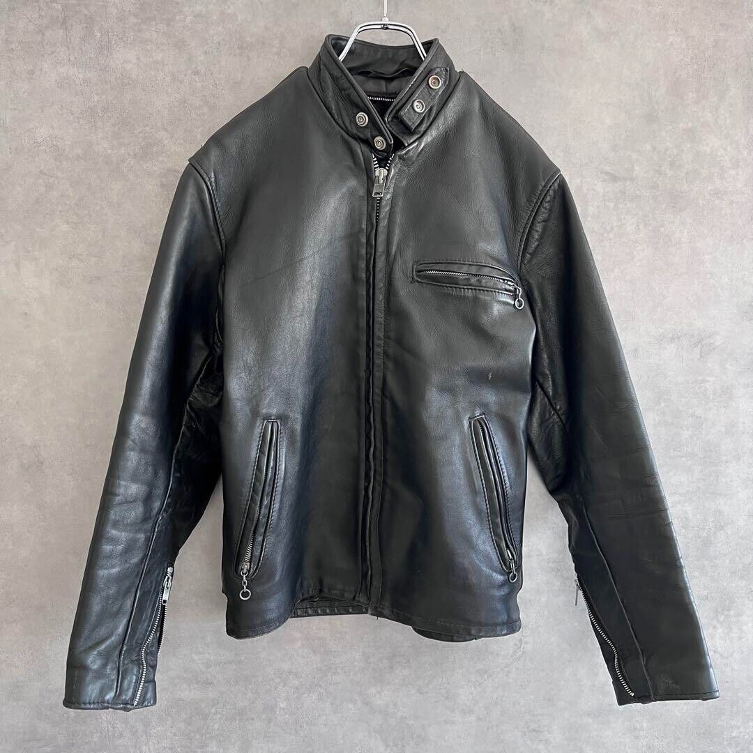 Schott 641 Leather Single Riders Jacket Men Size 36 Black | eBay Schott 641 Leather Single Riders Jacket Men Size 36 Black | eBay