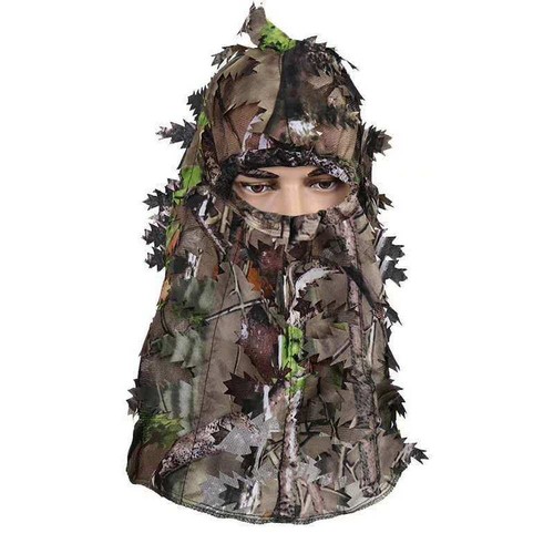 2023-game Costumes Maple Leafy 3d Face Mask Ghillie Suit Sniper