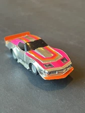 Tyco Curve Hugger Corvette Superglow HO Slot Car Chrome #6913