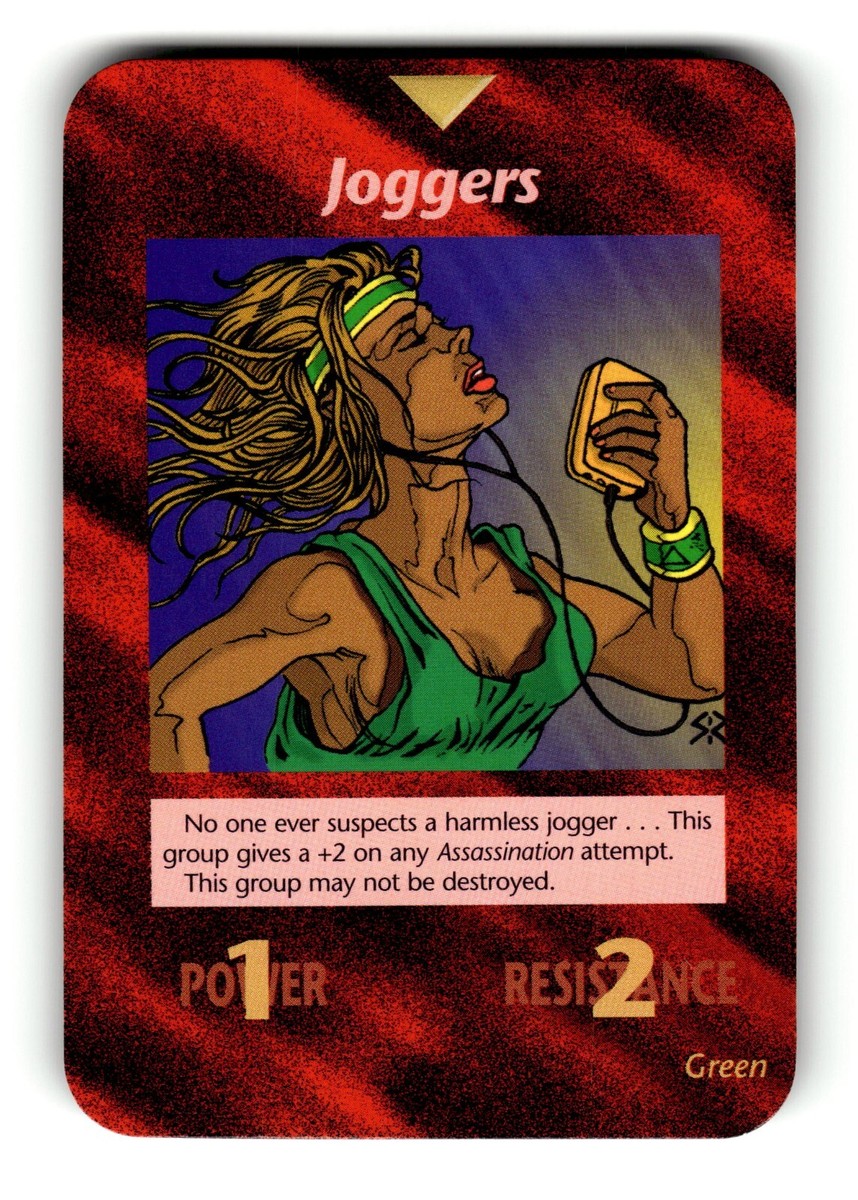 Joggers Card Unlimited INWO Illuminati New World Order Game