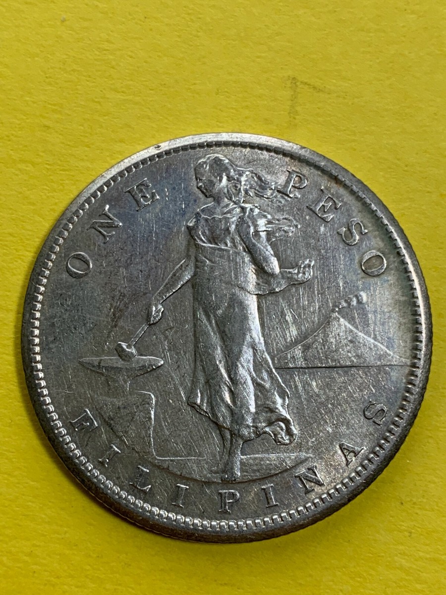US PHILIPPINES ONE PESO 1908-S #158 | eBay
