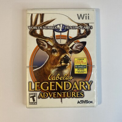 Cabela's Legendary Adventures Nintendo Wii Game 47875756632|
