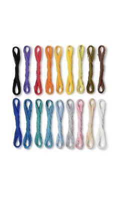 18ct Cotton Thread Set   Hand Made Modern - Embroidery Floss - Kids Craft - New