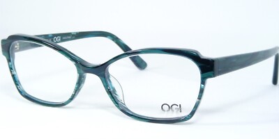 OGI EVOLUTION 9077 1557 GREEN TIGER EYEGLASSES GLASSES FRAME 52-16-140 mm