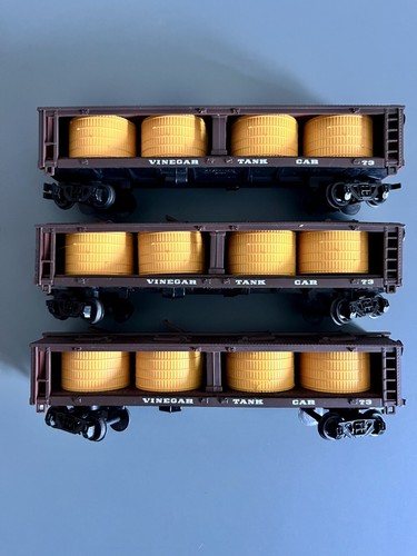 3x Bachmann US- H0 Waggons 79942, VINEGAR TANK CAR HEINZ / Essig- Kessel- wagen | Zustand: Gebraucht