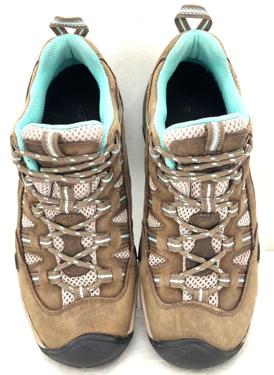 Scarpe da ginnastica KEEN Alamosa stringate basse in pelle marrone trail escursionismo donna 9