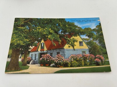 Doty House Doty Island Park Neenah Wisconsin Postcard