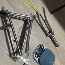 TITANIUM Brompton Rear Triangle + Fork Black SuperLight  Worldwide