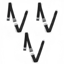 Amc Eagle 1979 - 1987 Airplane 2pt Black Lap Bench Seat Belt Kit - 3 Belts V8 Amc Eagle 1979 - 1987 Airplane 2pt Black Lap Bench Seat Belt Kit - 3 Belts V8