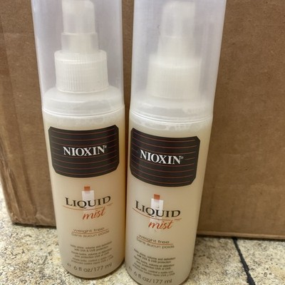 2 x nioxin  Liquid Mist Shine Volume Definition UVA UVB 6 fluid ounces/177ml