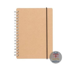 MUJI A6 Beige Double-Ring Notebook 70 Sheets Dotted Grid Premium Paper New