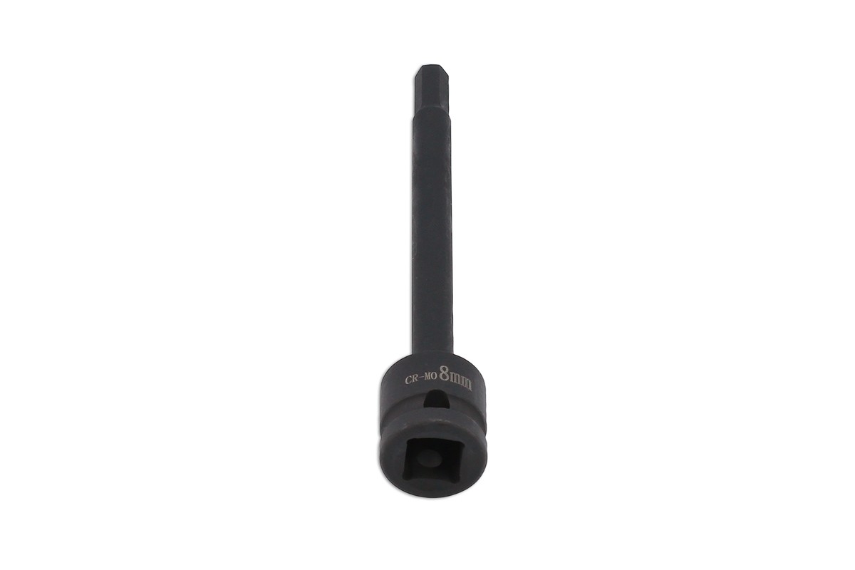 Laser Tools Extra Long Impact Hex Bit 1/2""D 8mm 8584