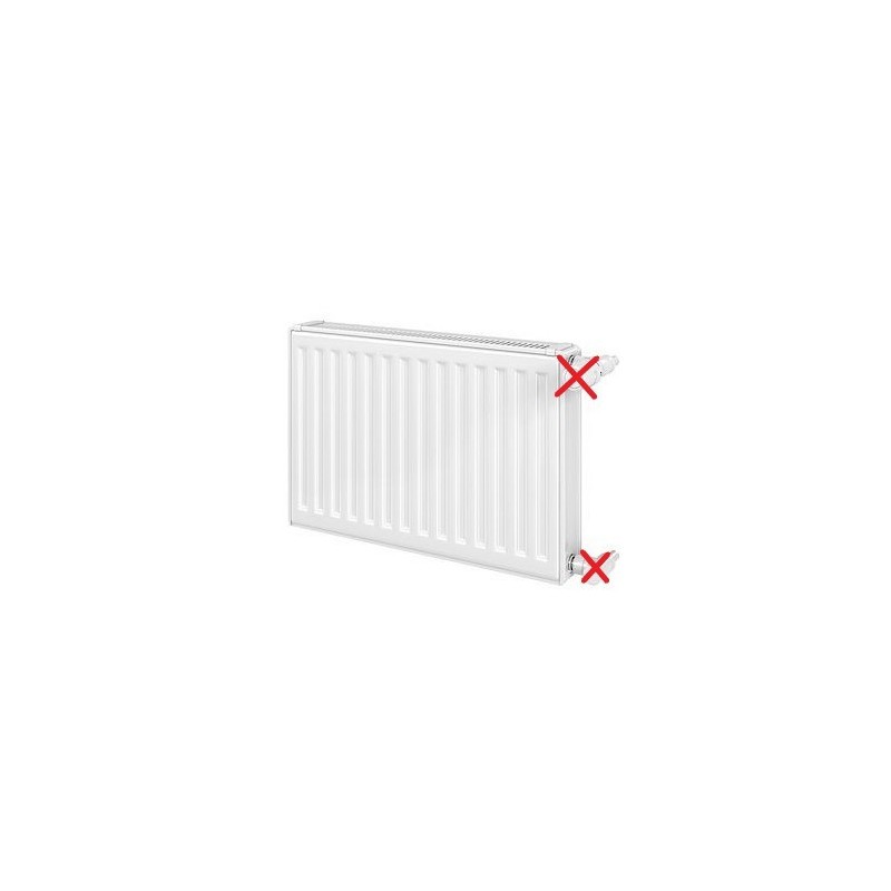 Radiateur acier eau chaude FINIMETAL Reggane 22K 1229W H750xL600mm