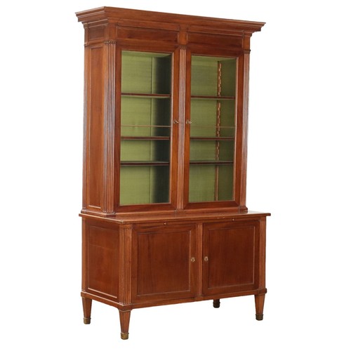 Antique Directoire Bookcase Mahogany Austria Early XIX Century Original - Picture 1 of 11