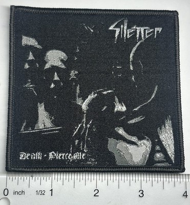 SILENCER Death Pierce Me Black Border Woven Patch 