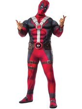 Adults Men's Marvel Deadpool Anit-Hero Padded Muscle Chest Costume Large 44