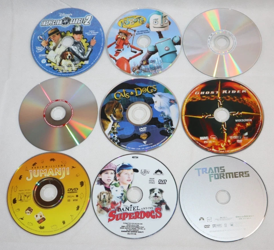 HUGE DVD CARTOON CRAZE SUPERHERO KIDS MOVIE LOT 26 DISCS DISNEY STAR WARS MARVEL - Image 3 of 4