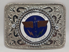 Vintage Boeing Belt Buckle Experimental Flight Test MAFCO