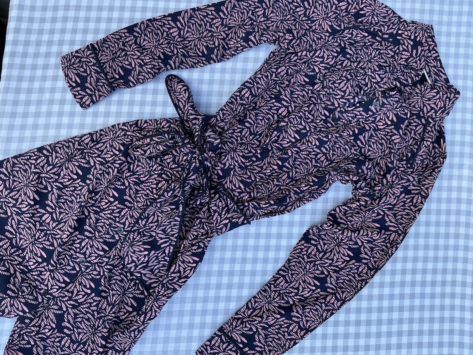 $109 Coolibar Women’s Kitts Shirt Dress Size Small UPF 50+ Floral Print