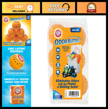 Odor Eliminator Balls, Clean Burst - 6 Count Baking Soda Freshener for Closets,