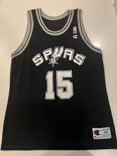 Ultra Rare Vinny Del Negro Spurs Away Road Champion Jersey L 44