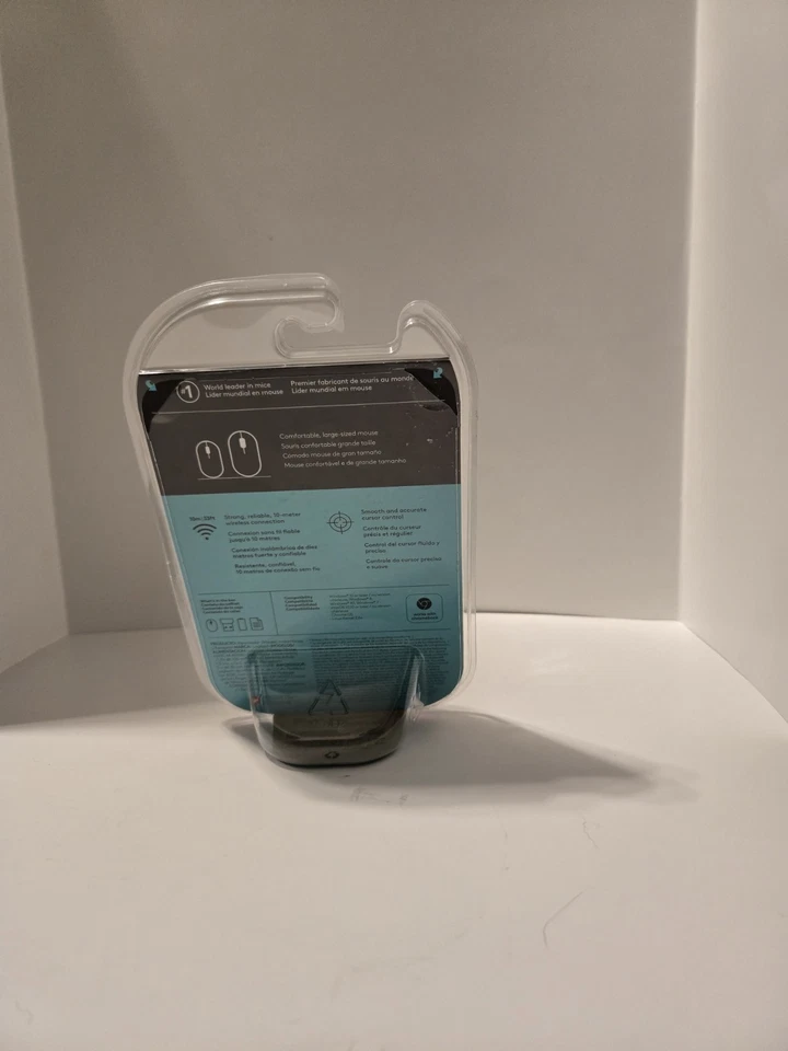 Logitech M310 Advanced Full Size Wireless Mouse Black/Gray NEW SEALED - Image 2 of 3