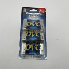 3 Pack Panasonic DVC Mini DV SP 60 LP 90 Digital Video Cassettes 