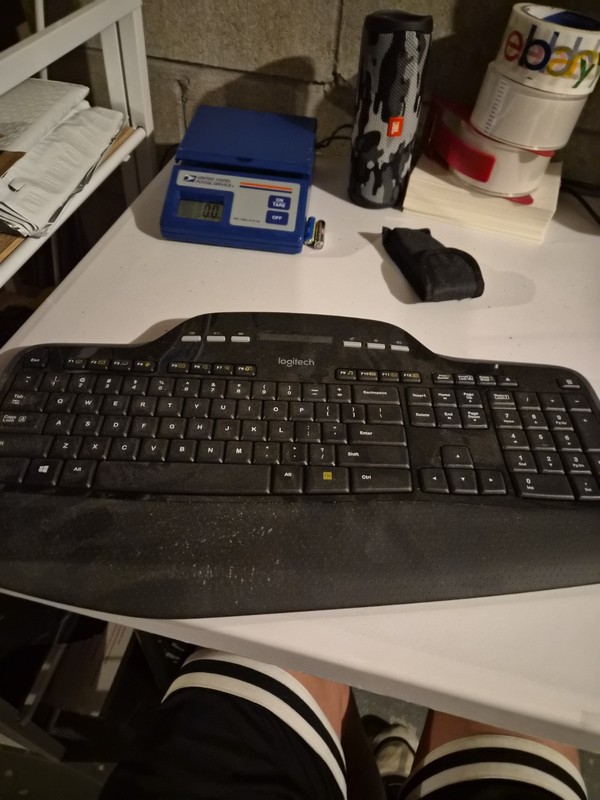 Lot Of 2 Logitech Keyboards No Dongle Tested Working