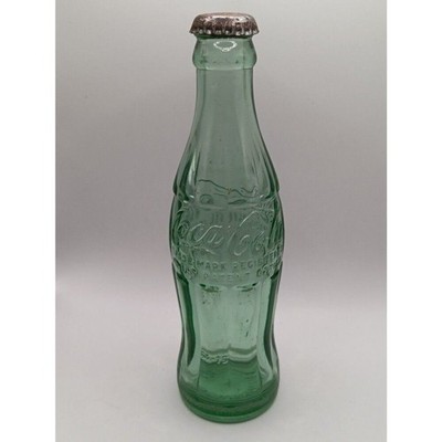 Vintage Coca Cola 6 1/2 oz. Green Glass Bottle Wilmington De W/ Cap 63-90