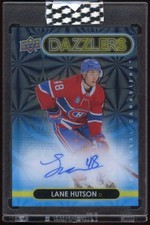 2024-25 Upper Deck Clear Cut Lane Hutson 2021 Dazzlers Auto #DA-LH Canadiens