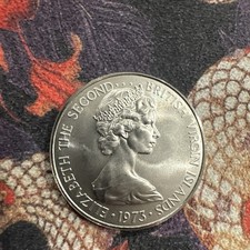 old world Proof coin BRITISH VIRGIN ISLANDS 25 cents 1973 KM4 Cuckoo birds Unc