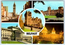Split View - Belfast - Northern IRELAND 4x6 Postcard