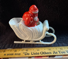 Vintage Santa, Sleigh  Tree