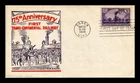 US COVER TRANSCONTINENTAL RAILROAD 75TH ANNIVERSARY FDC SCOTT 922