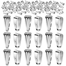 Prasacco 200pcs Pendant Clasps  Connectors for Jewelry Making