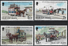 1976 Isle of Man Sg 80/83 Douglas Horse Trams Centenary MNH