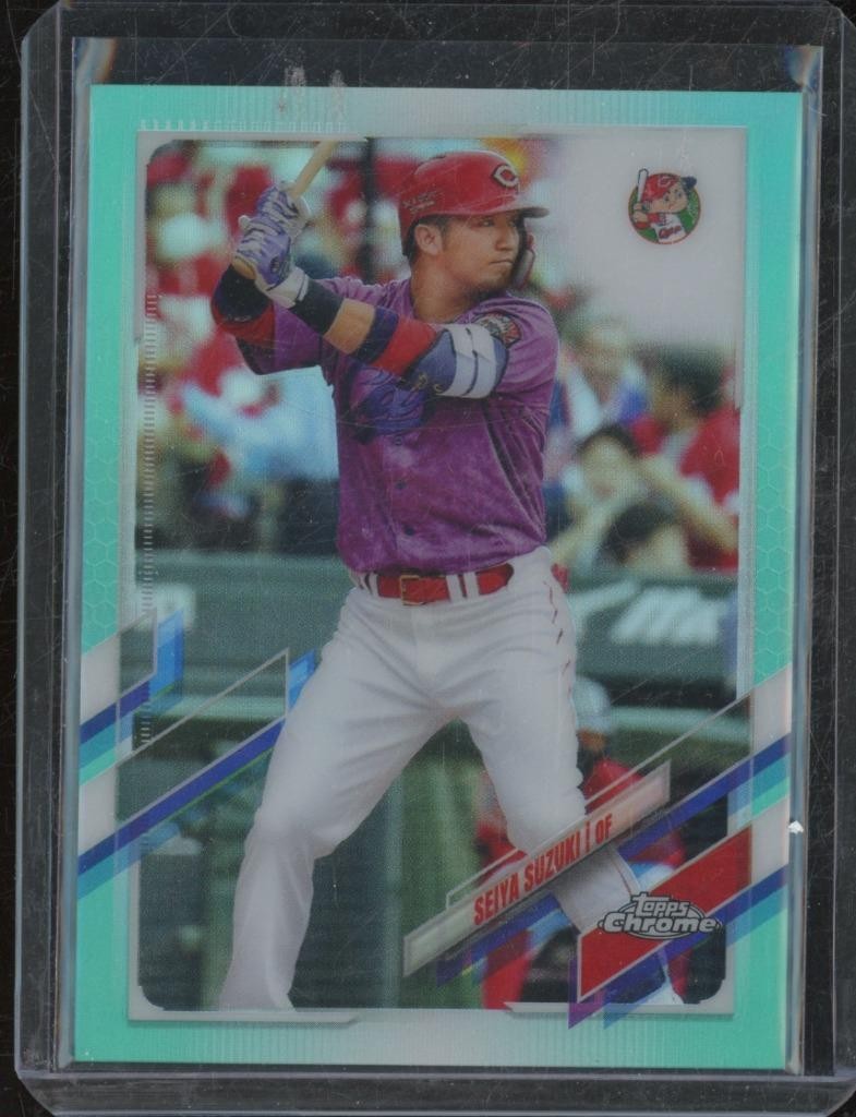 2021 Topps NPB Chrome SEIYA SUZUKI #139 Aqua Refractor /199 Hiroshima JS3