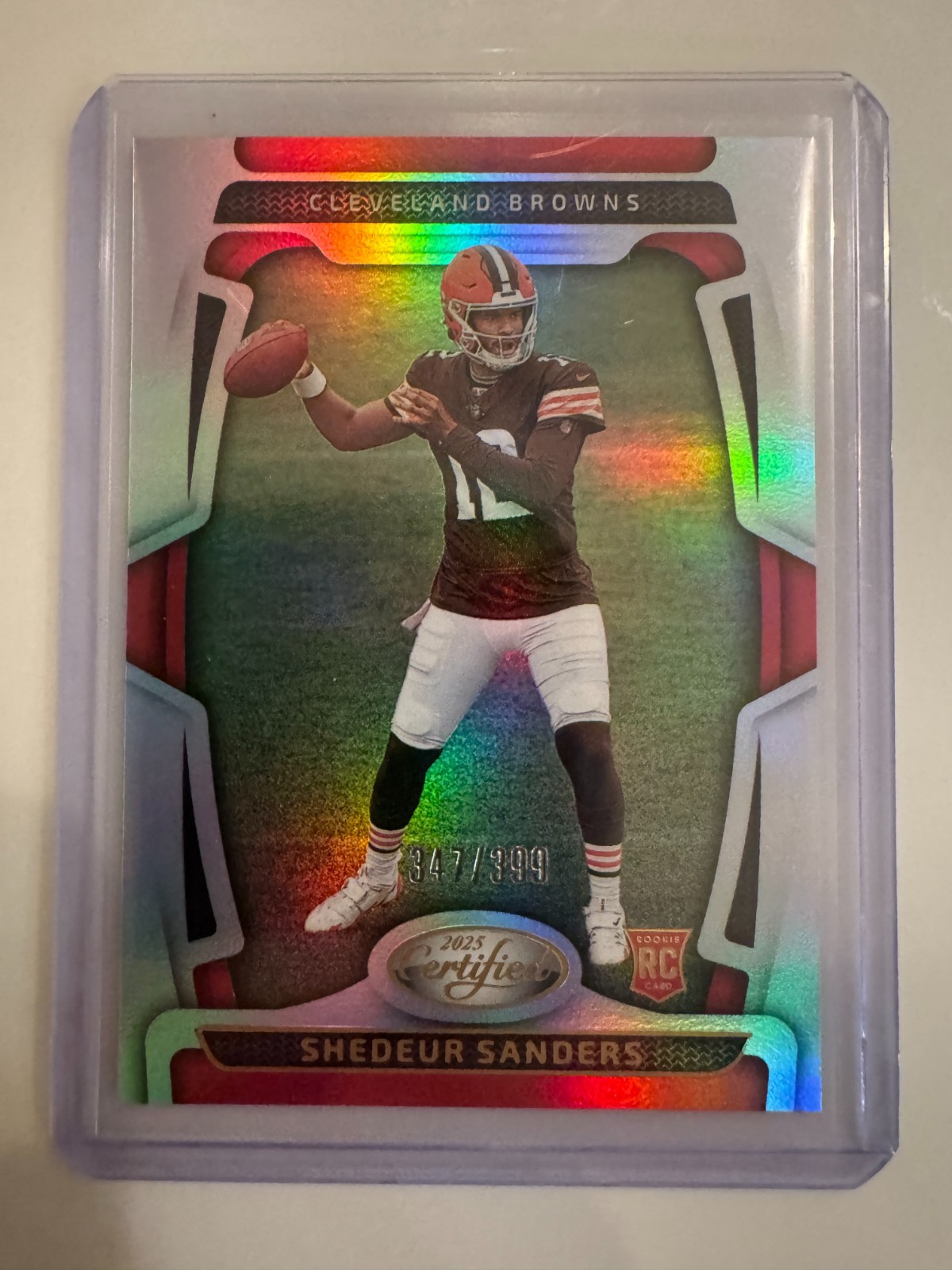 2025 Panini Certified - Shedeur Sanders Rookie Mirror 347/399 - #101