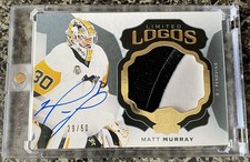 2016-17 The Cup Hockey Matt Murray Limited Logos Patch Auto 29/50 Penguins NHL