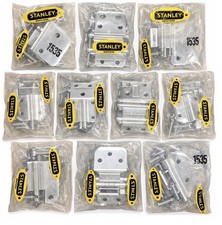 Lot 10 Stanley 1535 Hinges Made in USA NOS Sealed w Screws (20 Hinges)