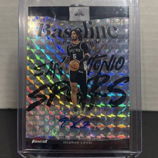 2025-26 Topps Finest Stephon Castle #BA-SC Black Geo Auto 15/25 Baseline