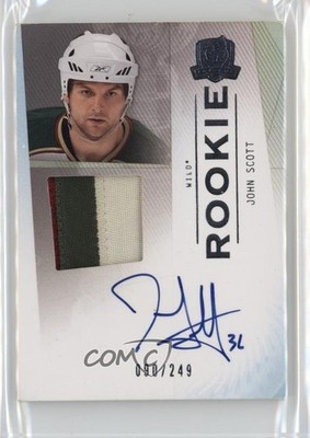 2009-10 Upper Deck The Cup 90/249 John Scott #161 RPA Rookie Patch Auto RC 0bz8