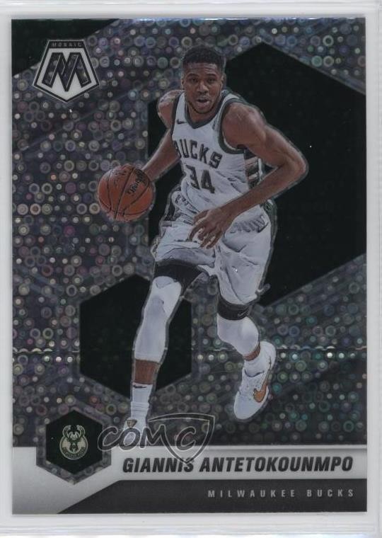 2020-21 Panini Mosaic Fast Break Silver Prizm Giannis Antetokounmpo #80 12ks