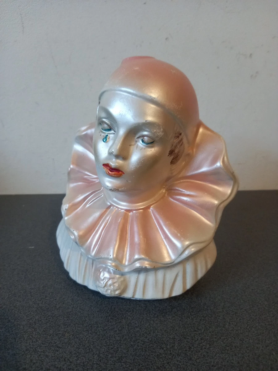 Lampe De Chevet Pierrot Vintage – Rose, Années 70, Interrupteur, Bon état