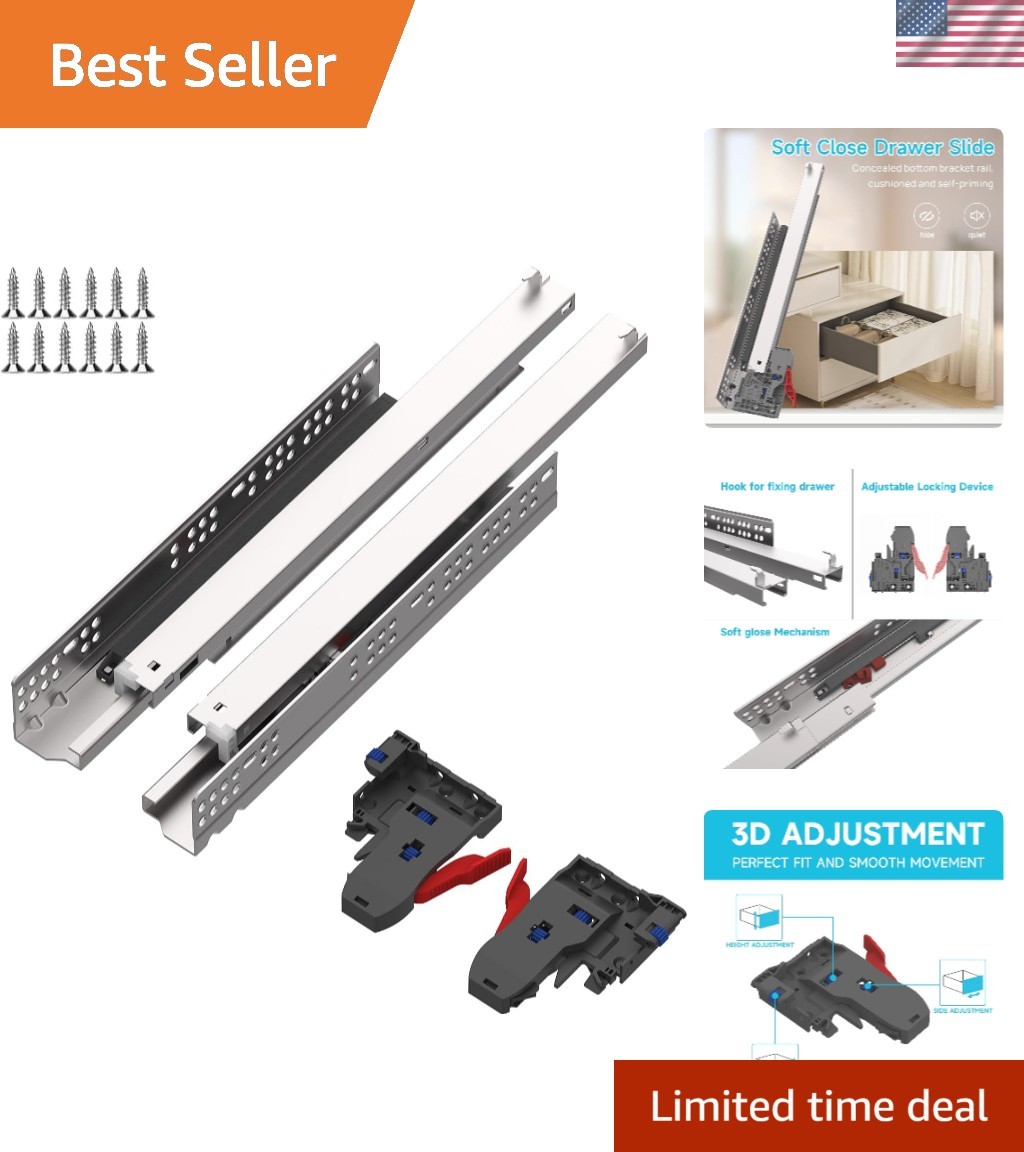 - 6 Pairs Heavy-duty Steel Glides For Cabinets