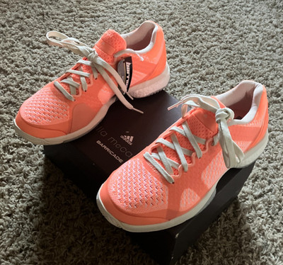 New in Box Adidas Stella McCartney Women aSMC Barricade Tennis Boost Shoes 7
